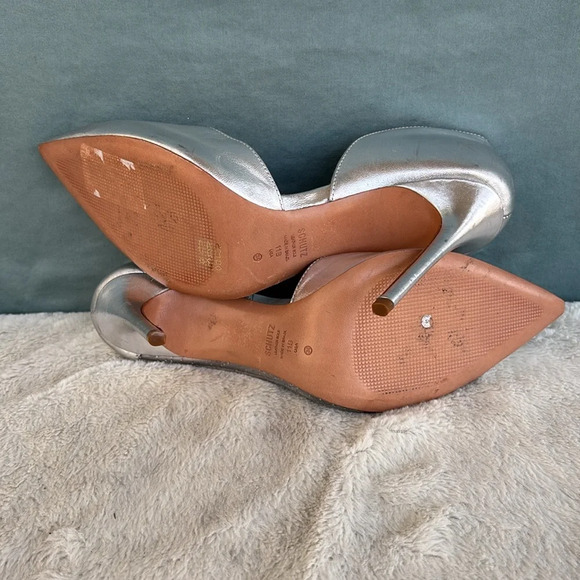 SCHUTZ Cheslie Pumps Metallic Gray Size 11 - Picture 7 of 10